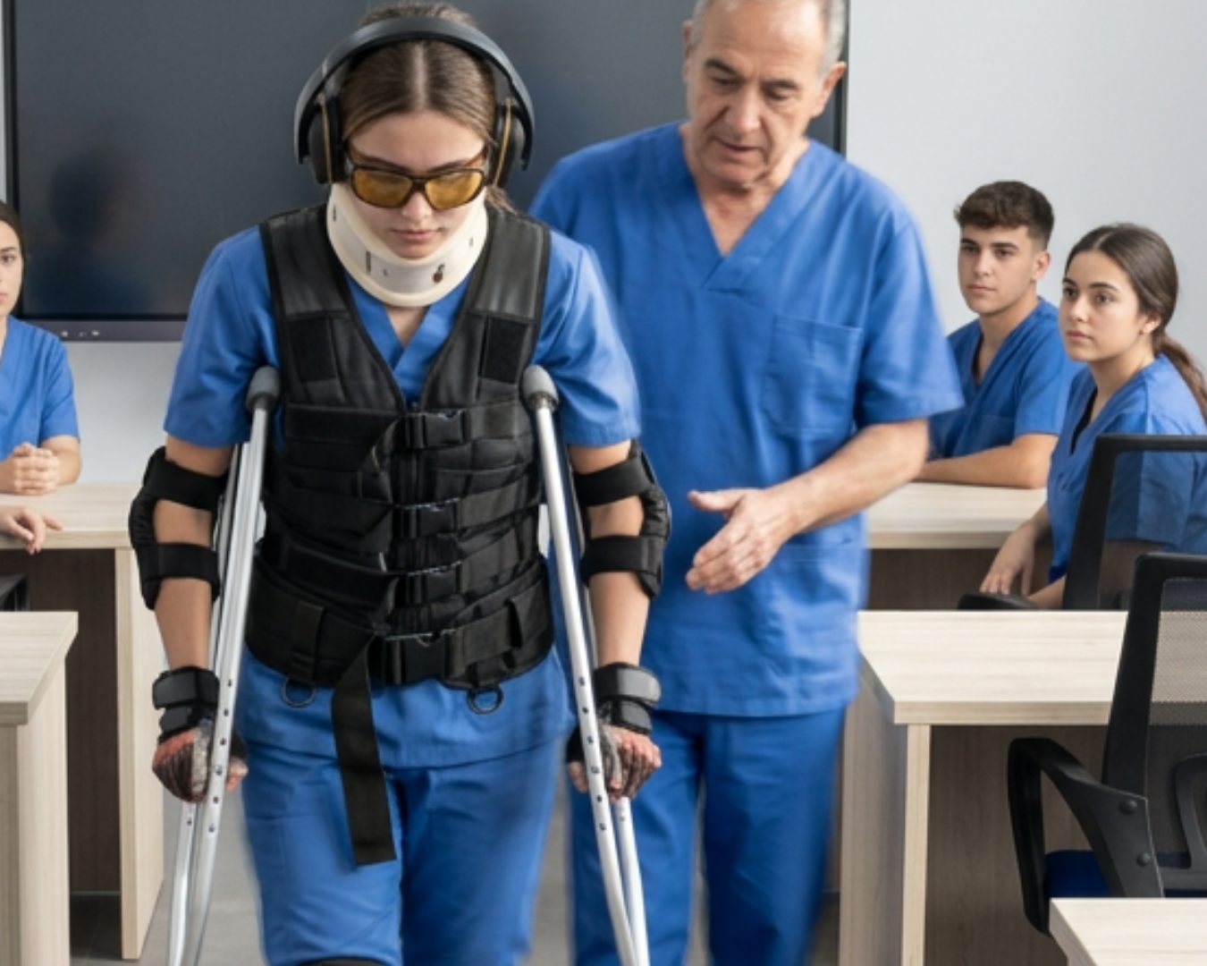 Práctica con simulación en una formación del Instituto